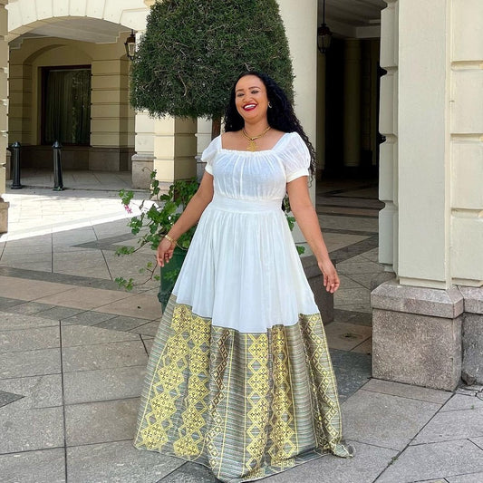 Charming Pattern Habesha Dress Modern Habesha Kemis Design Habesha Libs es00123
