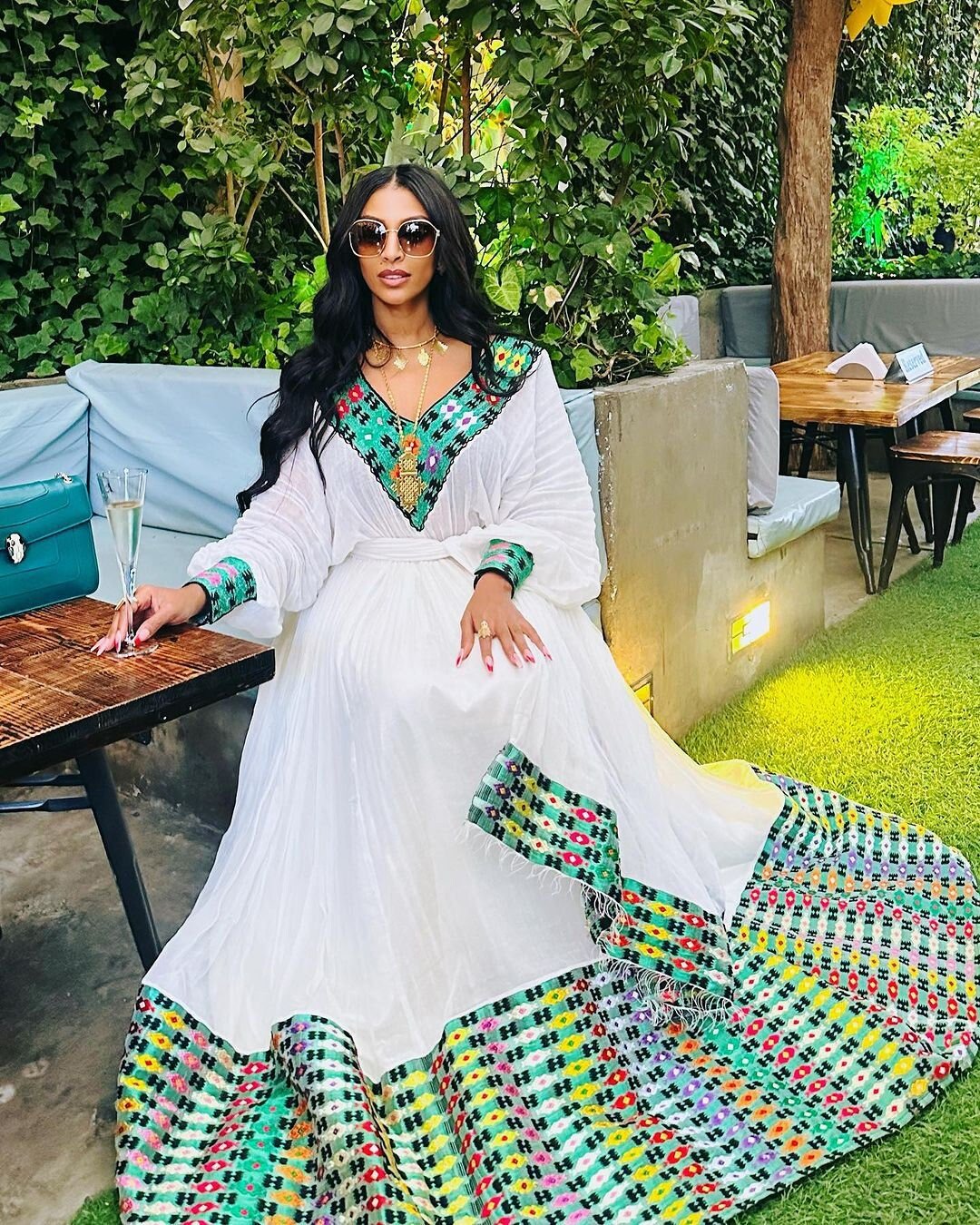 Colorful Pattern Modern Habesha Dress Habesha Kemis Design Habesha Libs es00136