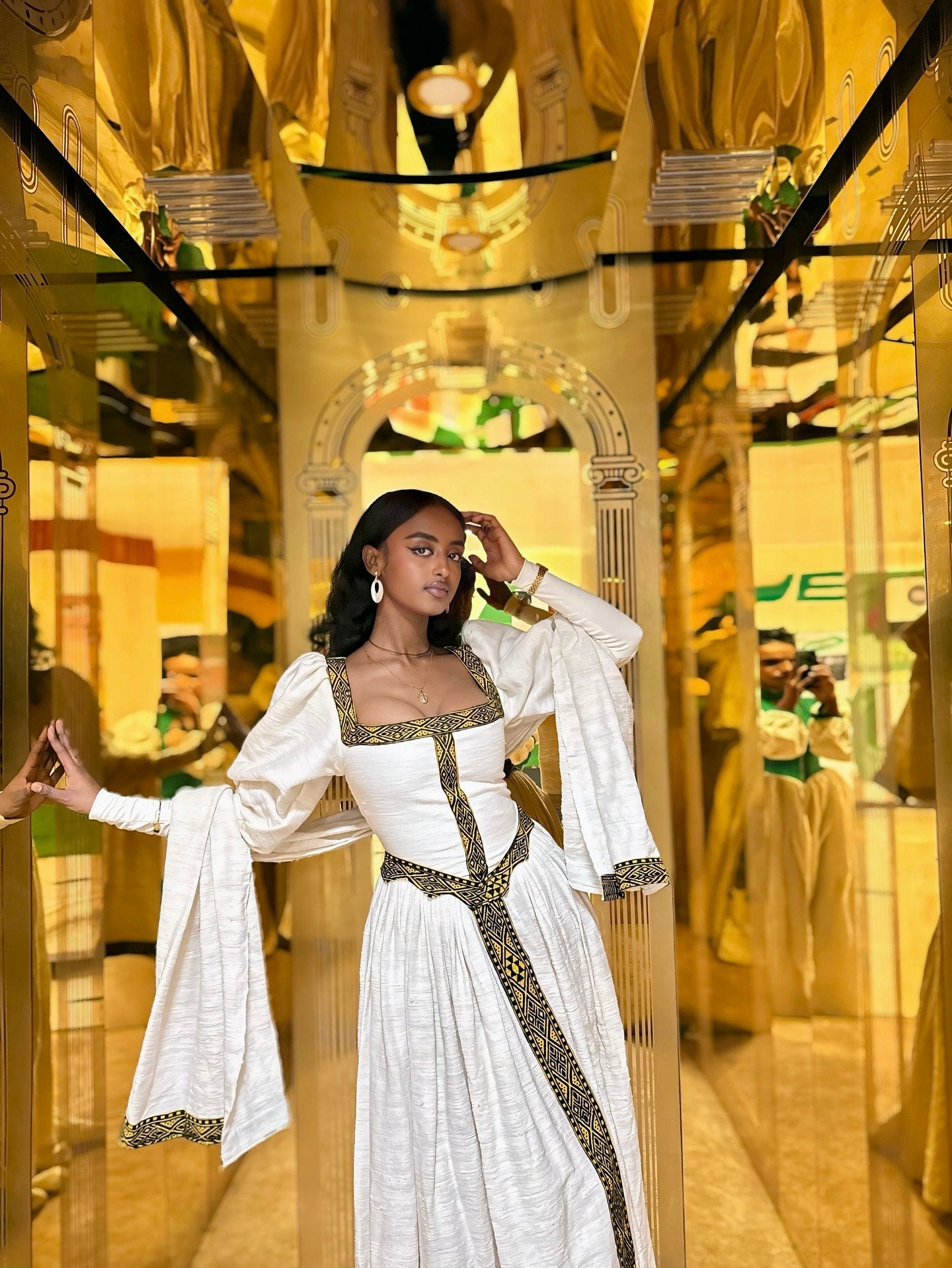 Royal Habesha Traditional Dress Elegant Ethiopian Habesha Kemis Graceful Habesha Dress 159
