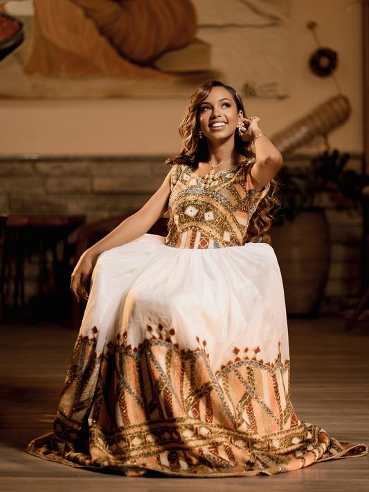 Traditional Ethiopian Wedding Dress  Elegant Habesha & Eritrean Bridal Gowns