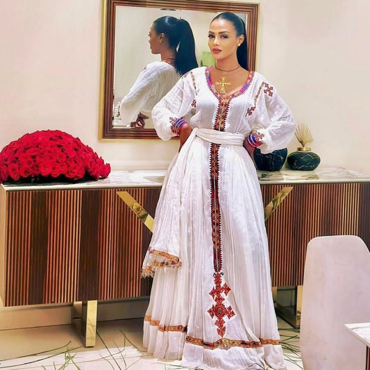 Traditional Ethiopian Dress Elegant Habesha Cloth & Authentic Ethiopian Clothing