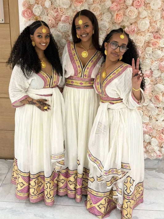 Habesha Kemis Timeless Habesha Traditional Dress Habesha Dress For Special Occasions 179