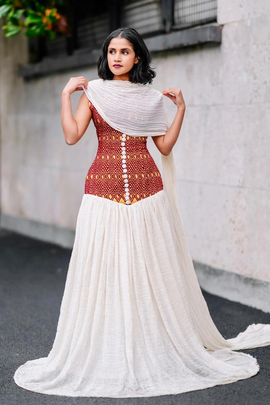 design modern habesha dress Gorgeous Tilet Modern Habesha Dress M