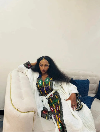 Elegant Habesha Kemis Handwoven Habesha Dress & Authentic Ethiopian Traditional Style