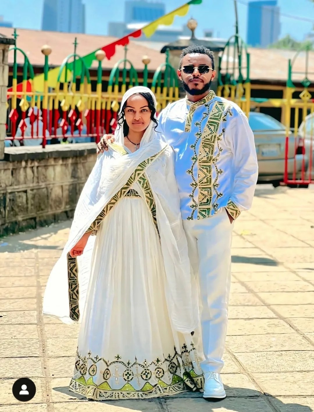 Stylish Habesha Dress Set Matching Ethiopian Couple Outfit for Special Occasions