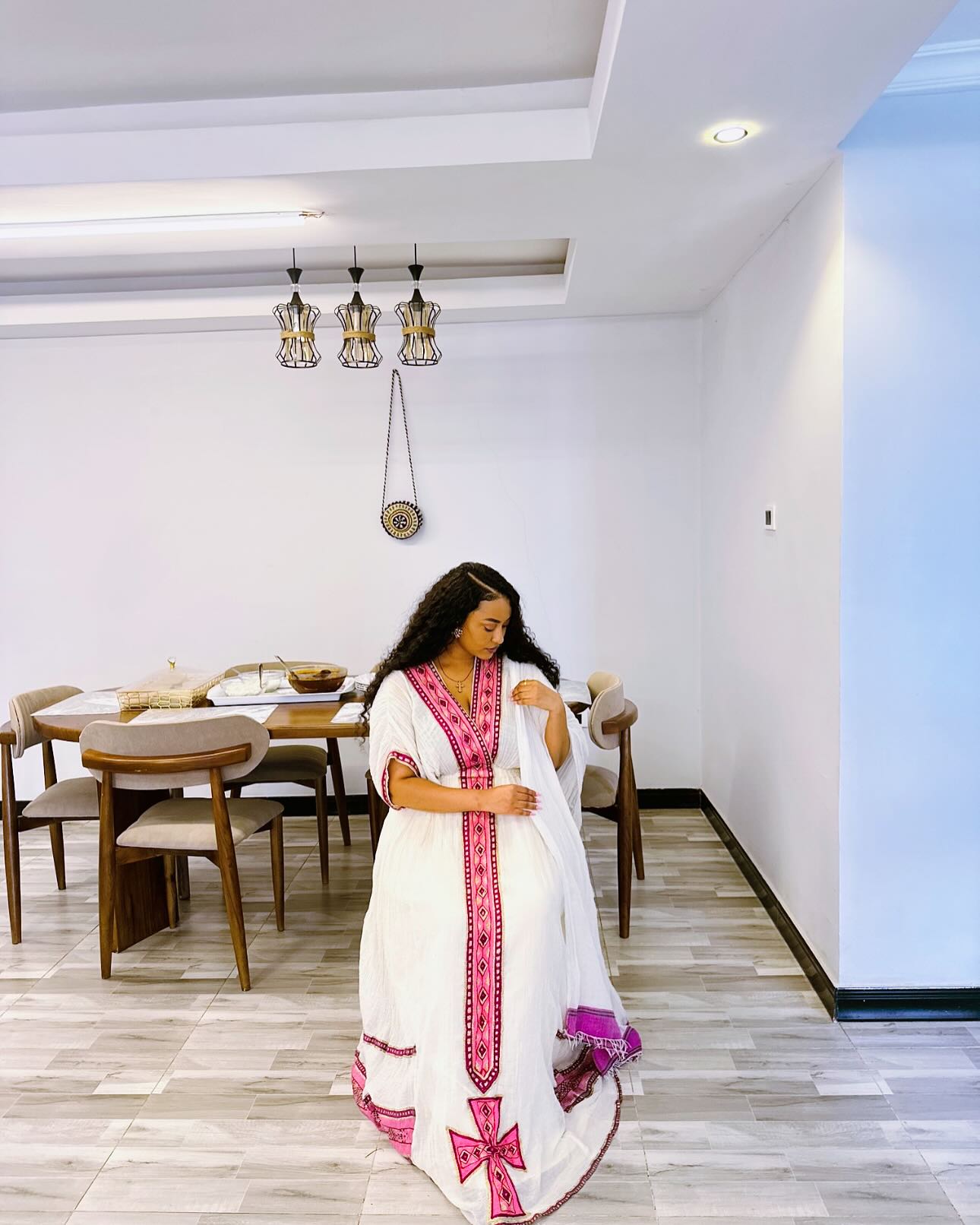 Ethiopian Dress Tradition Handwoven Habesha Kemis Cultural Style