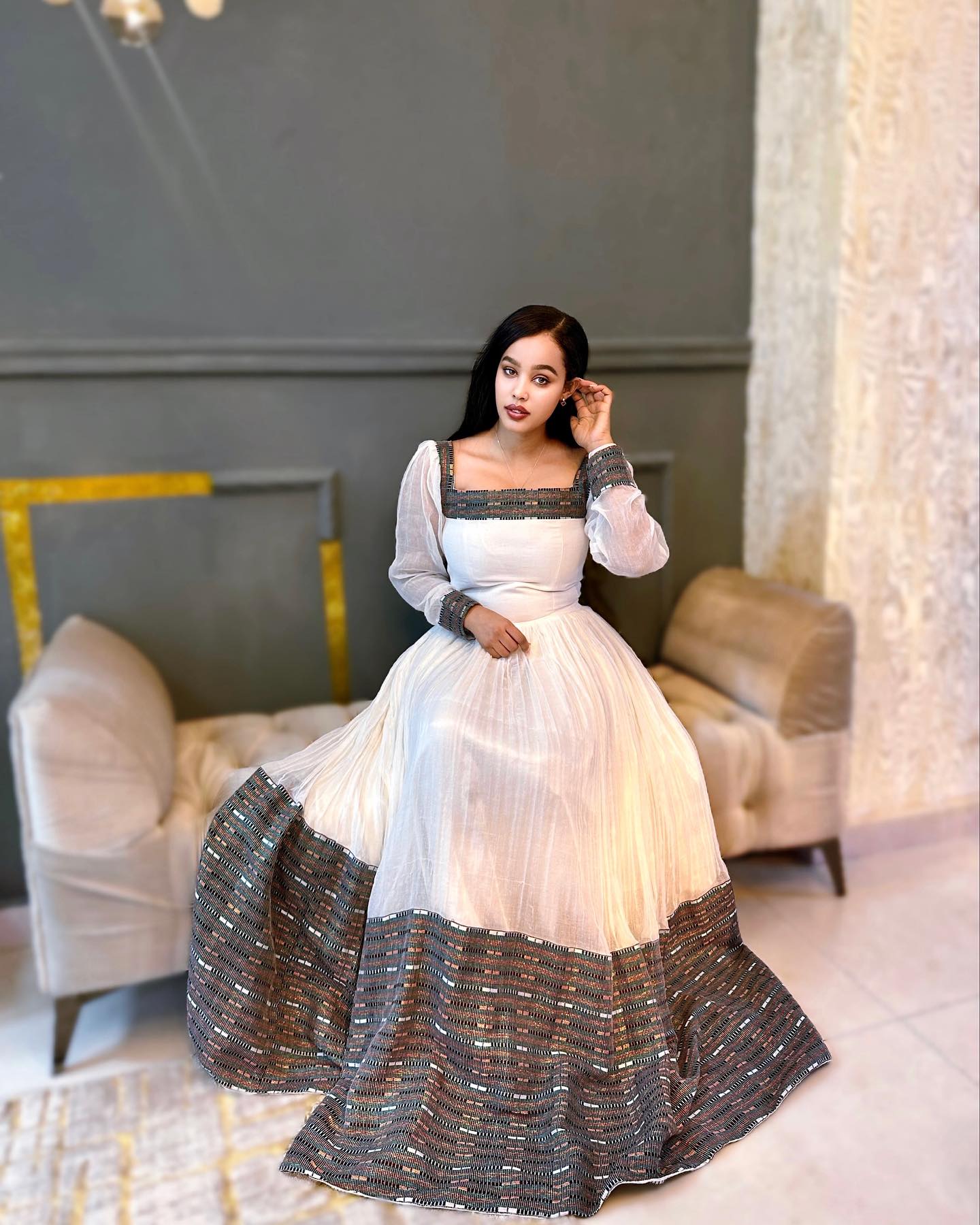 Elegant Habesha Dress Modern Ethiopian Clothing with Traditional Charm