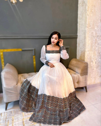 Elegant Habesha Dress Modern Ethiopian Clothing with Traditional Charm