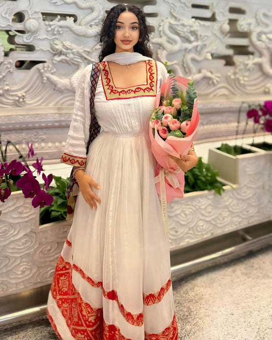 Authentic Habesha Dress Handwoven Ethiopian Traditional Wear