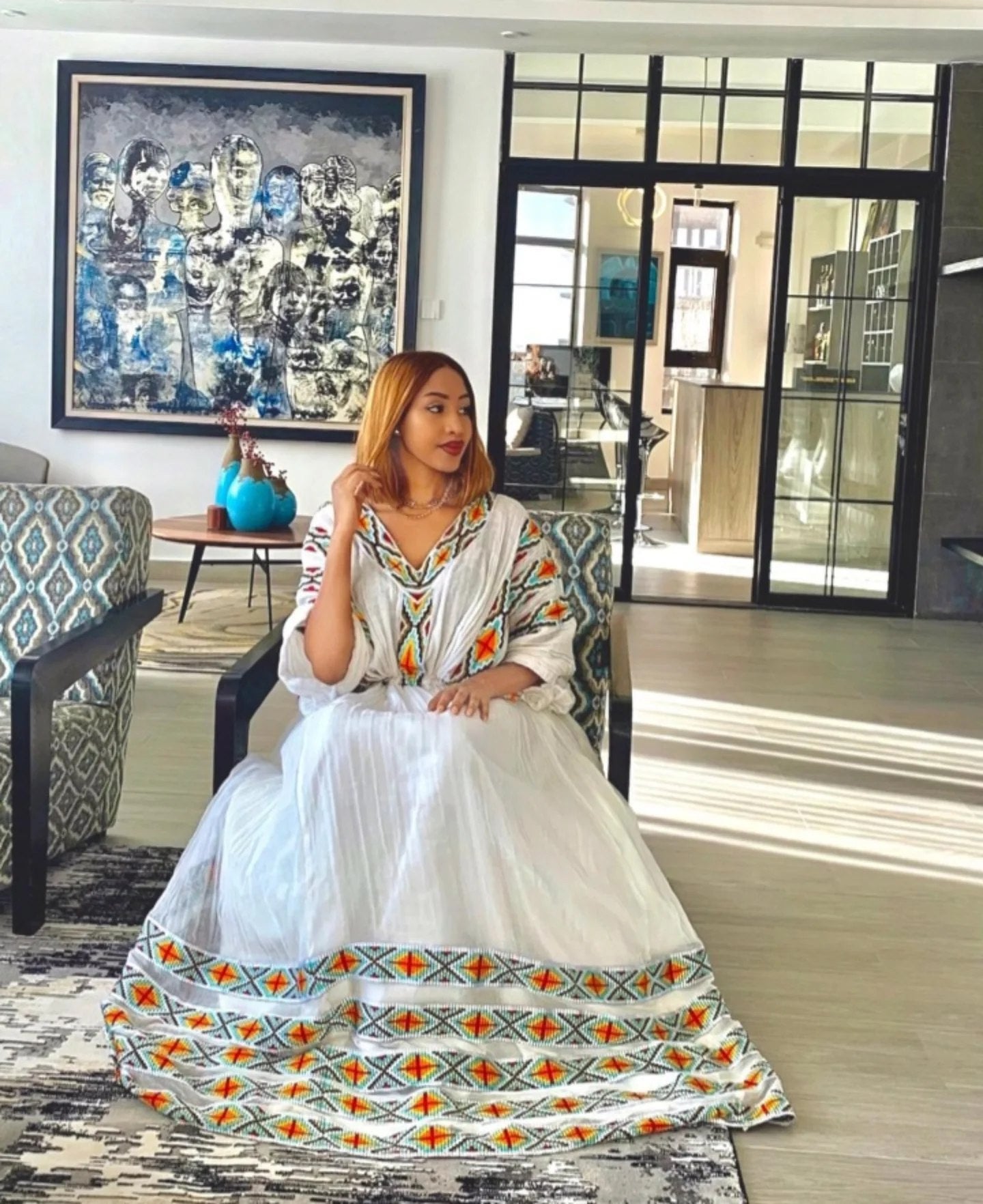 Handwoven Habesha Cloth Dress  Elegant Traditional Ethiopian Clothing for Women