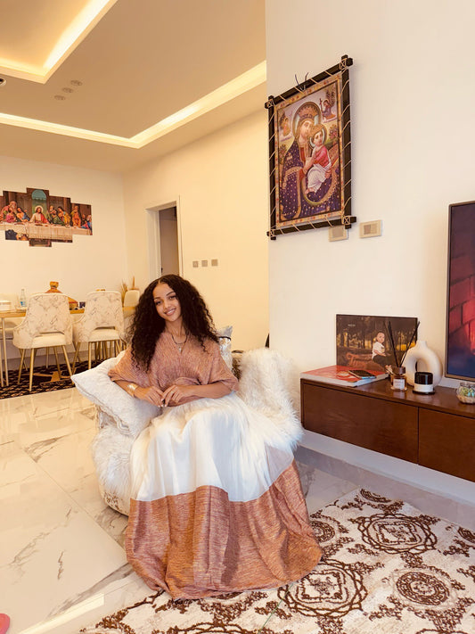 Chic Habesha Cloth Dress Cultural Fashion Inspired by Traditional Ethiopian Dress