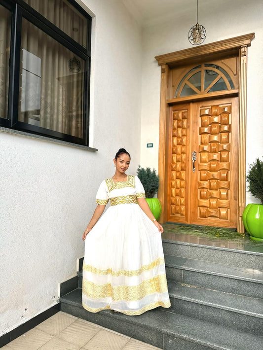 Elegant Habesha Dress Traditional Ethiopian Clothing & Cultural Style