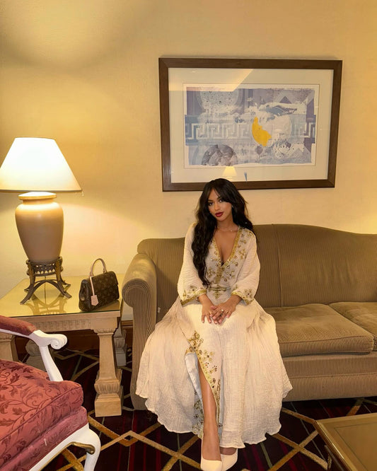 Cultural Habesha Dress Ethiopian Dress Inspired by Traditional Clothing