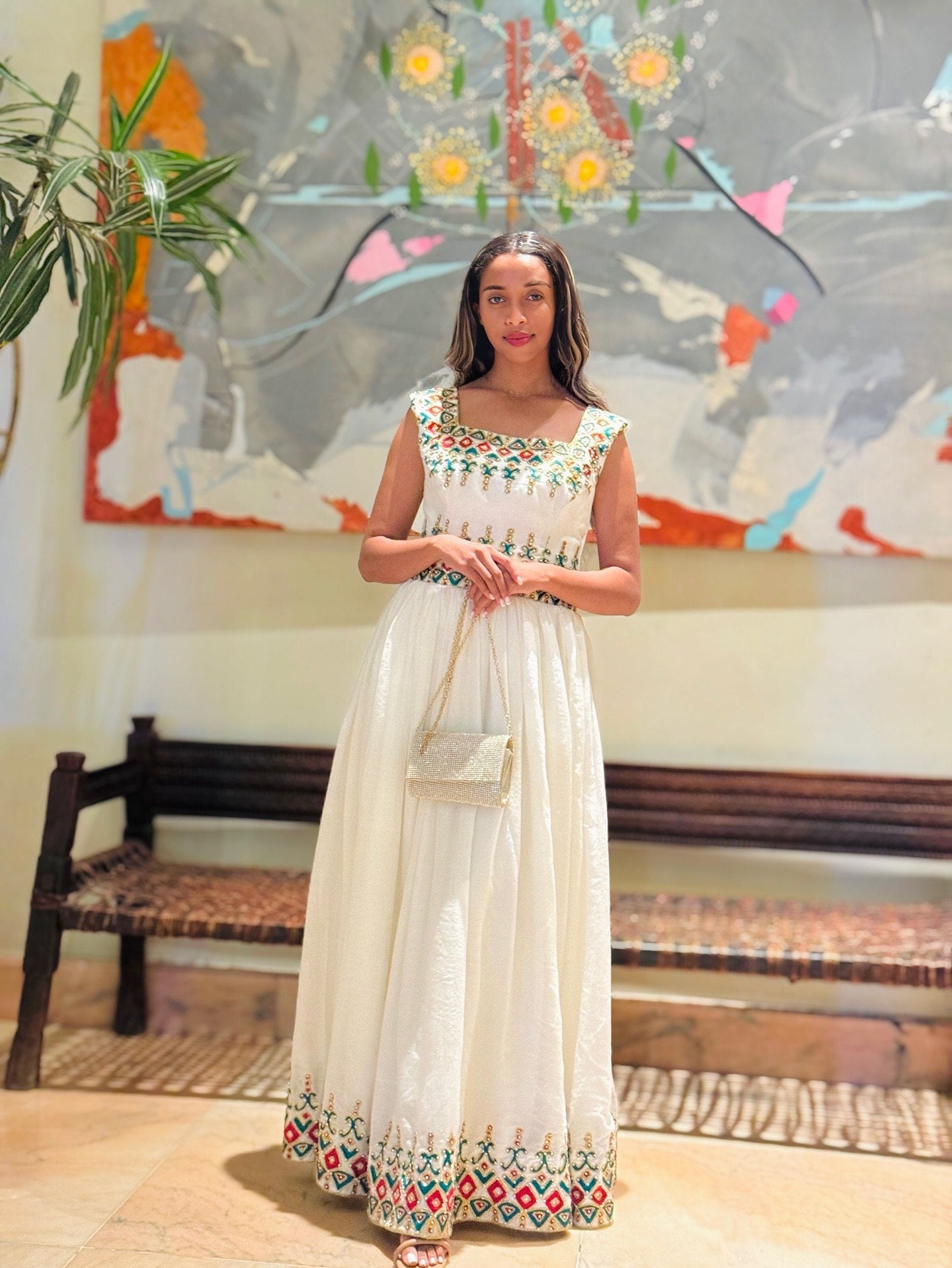 Radiant Habesha Dress Classic Traditional Ethiopian Clothing