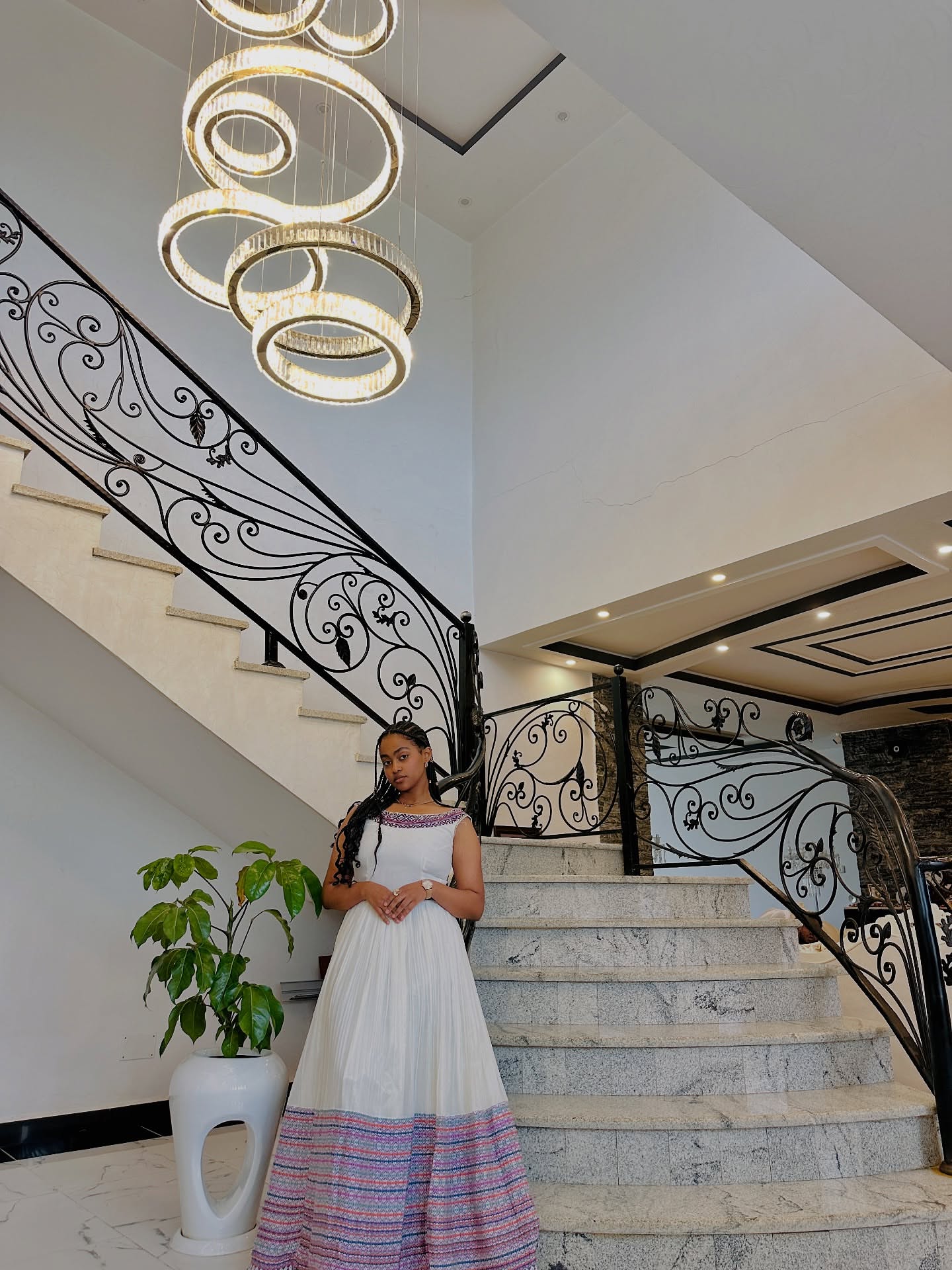 Sleeveless Eritrean Dress Habesha Kemis Crafted With Ethiopian Tradition Vibrant Habesha Dress 317