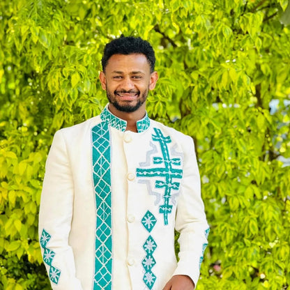 Men’s Habesha Traditional Shirt Ethiopian Cultural Wear Men's Clothing For Celebrations 326