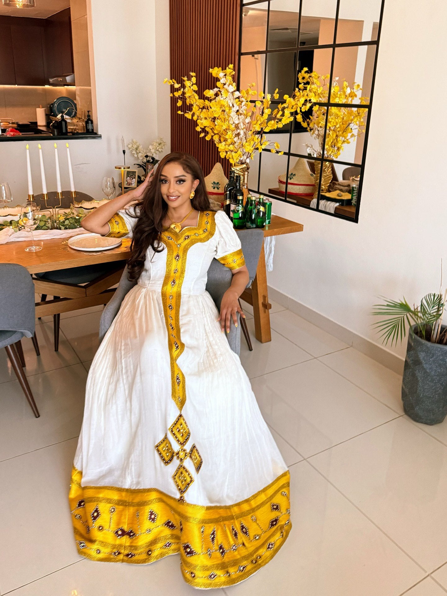 Graceful Habesha Dress Design Inspired by Ethiopian Traditional Craftsmanship