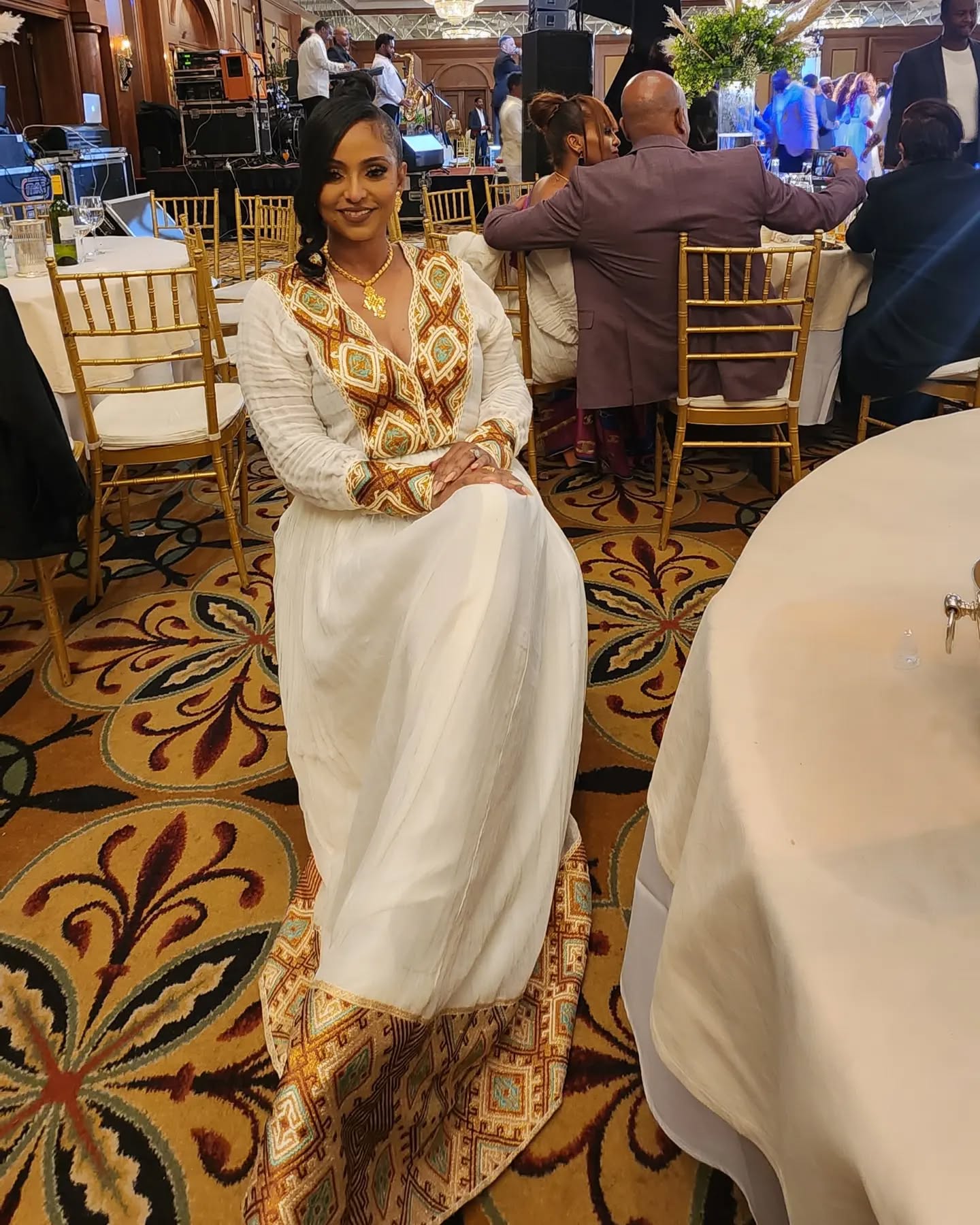 Habesha Dress Elegant Ethiopian Traditional Dress with Cultural Embroidery