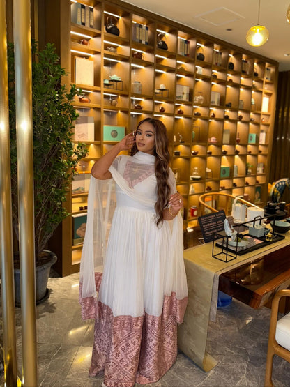 Graceful Habesha Dress – A Refined Ethiopian Traditional Dress Design