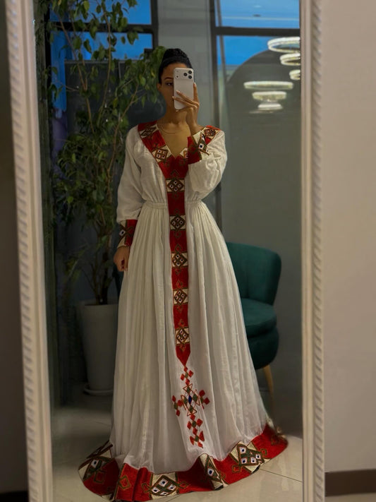 Premium Habesha Dress for Women  Authentic Traditional Ethiopian Clothing