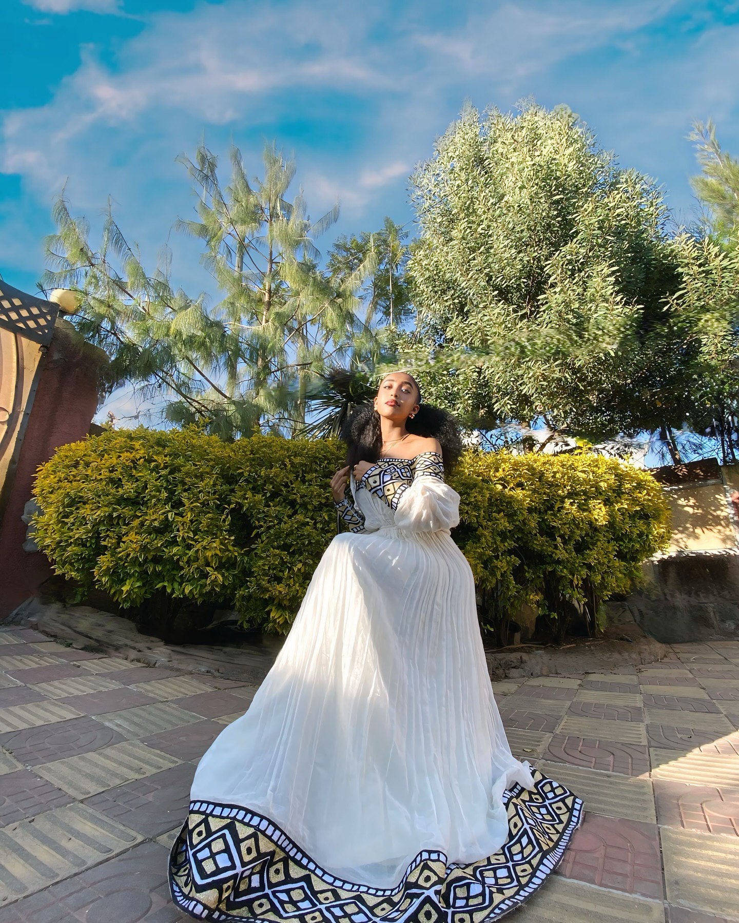 Habesha Kemis White Dress Habesha Dress & Traditional Ethiopian Clothing