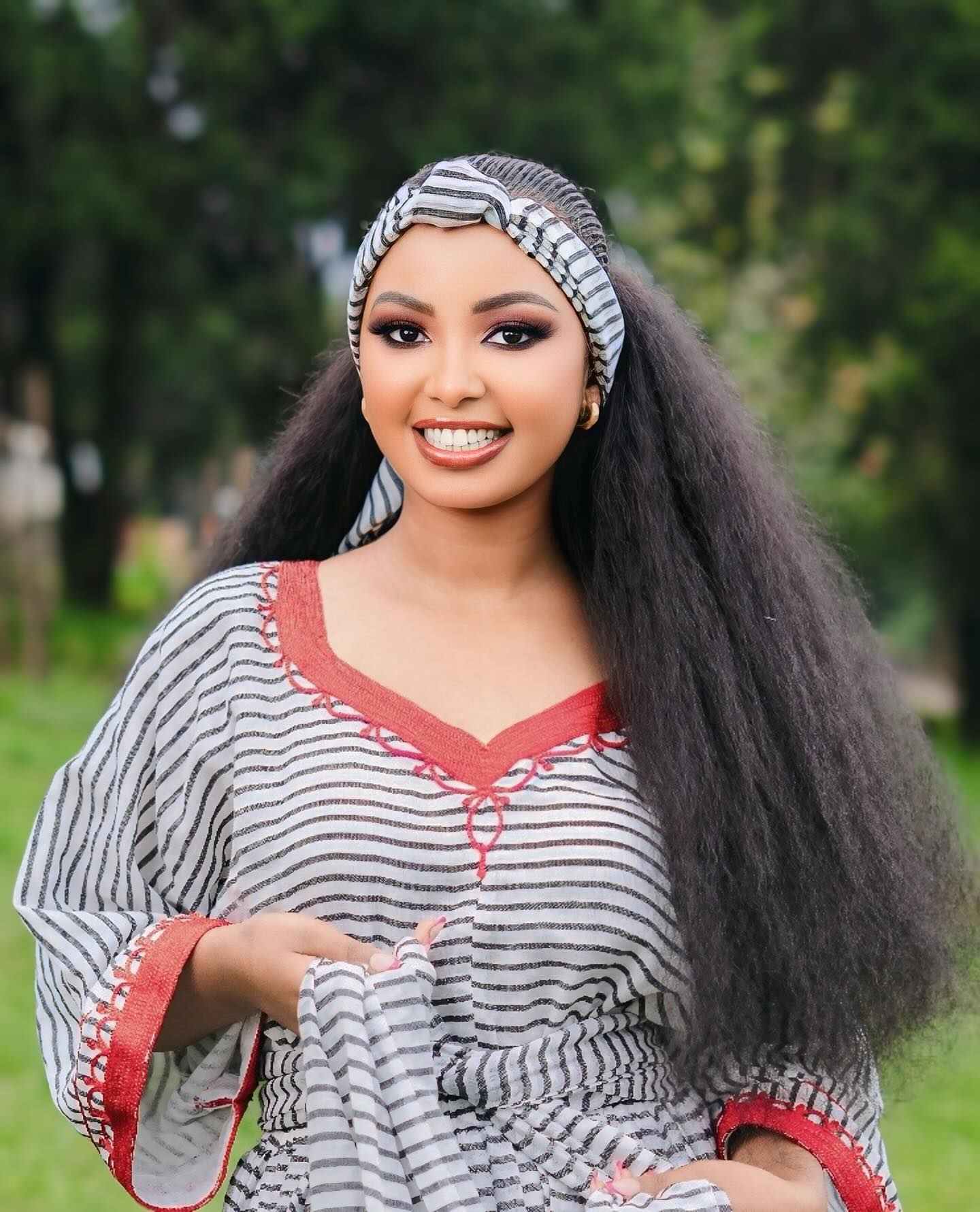 Oromiya Cultural Striped Kemis Traditional Oromo Dress Authentic Dress For Event 374