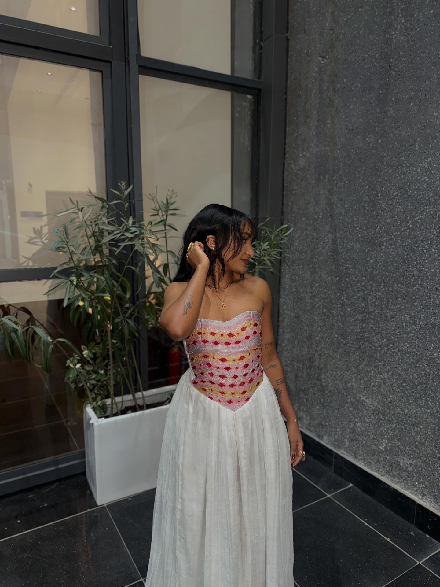 Habesha Kemis Online Strapless Habesha Dress Classic Traditional Ethiopian Dress 379