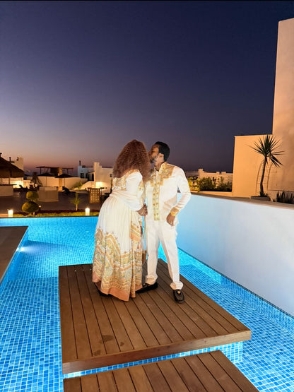 Ethiopian Couple Outfits Matching Habesha Set Ethiopian Traditional Matching Wear 389