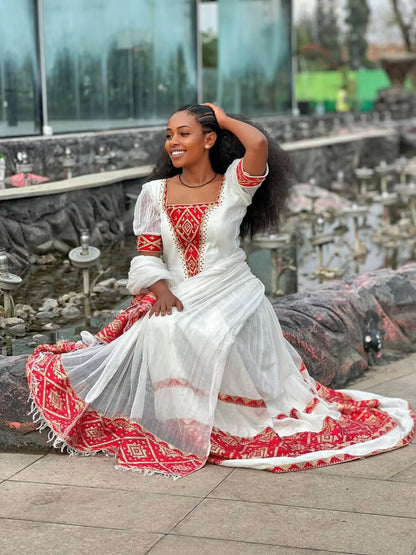 Habesha Dress Exquisite Timeless Traditional Ethiopian and Eritrean Cultural Wear