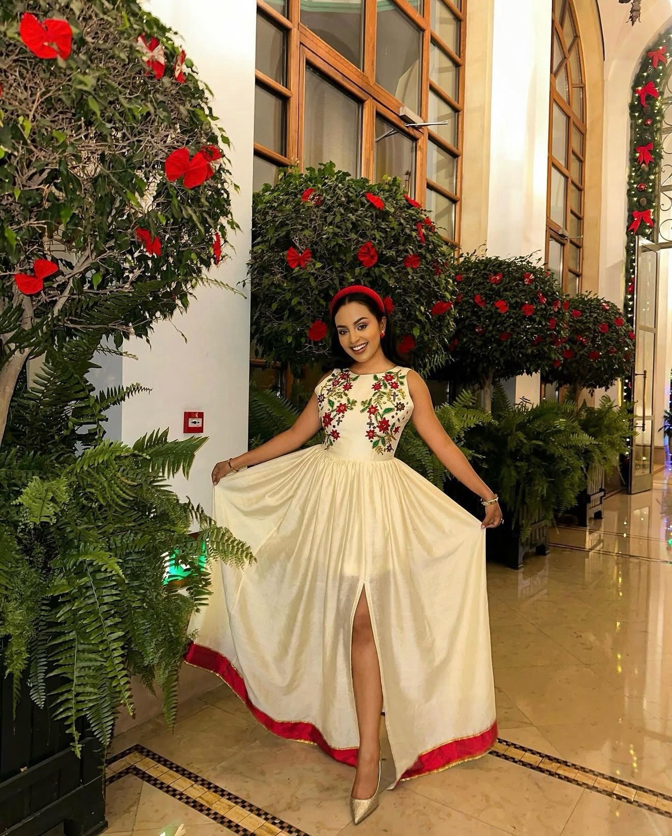 Habesha Dress Sleeveless Habesha Kemis Ethiopian Elegance