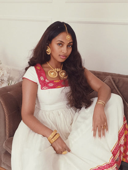 Habesha Dress Short Sleeve Habesha Kemis Ethiopian Style