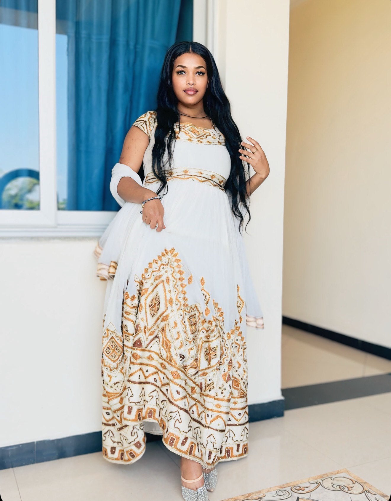 Habesha Kemis Online Ethiopian Wedding Dress Traditional Style Habesha Dress For Wedding 410