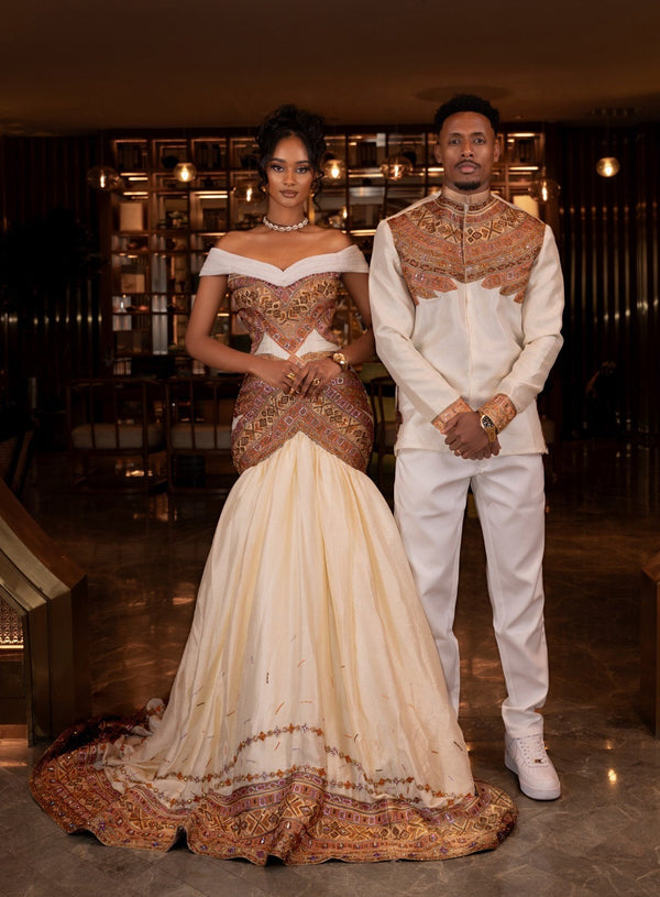 Luxury Ethiopian Wedding Outfits Premium Habesha Couple Clothing Online
