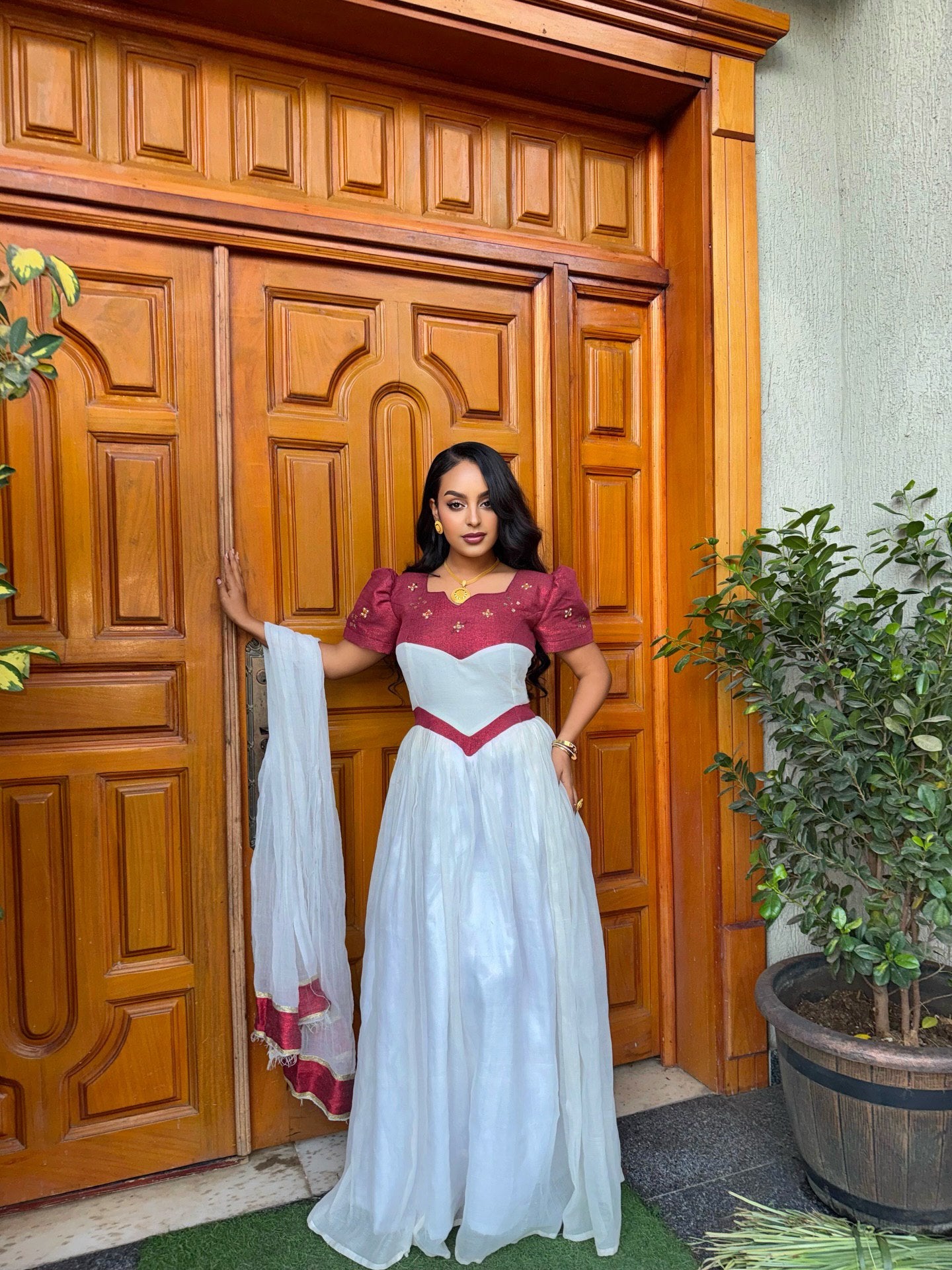 Elegant Habesha Dress for Cultural and Formal Occasions