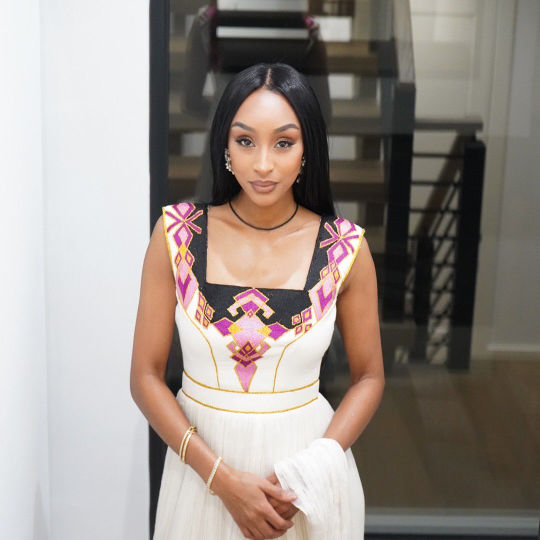 Sleeveless Habesha dress for Festive Vibrant Color Habesha Kemis Traditional Ethiopian Clothing 440