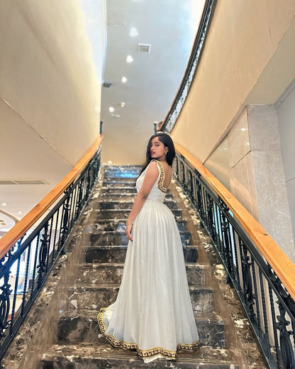 Backless Habesha Kemis Habesha Dress Ethiopian Clothing