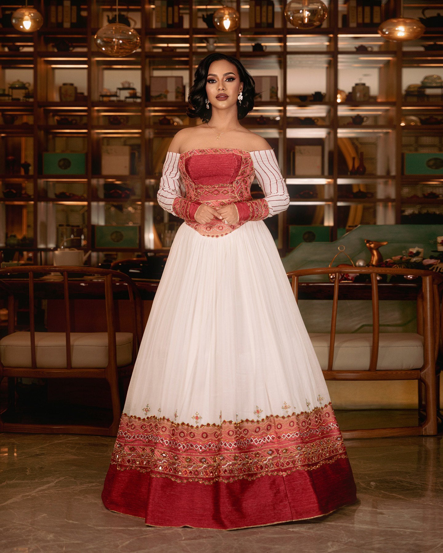 Habesha Kemis Elegant Habesha Dress Traditional Ethiopian Dress