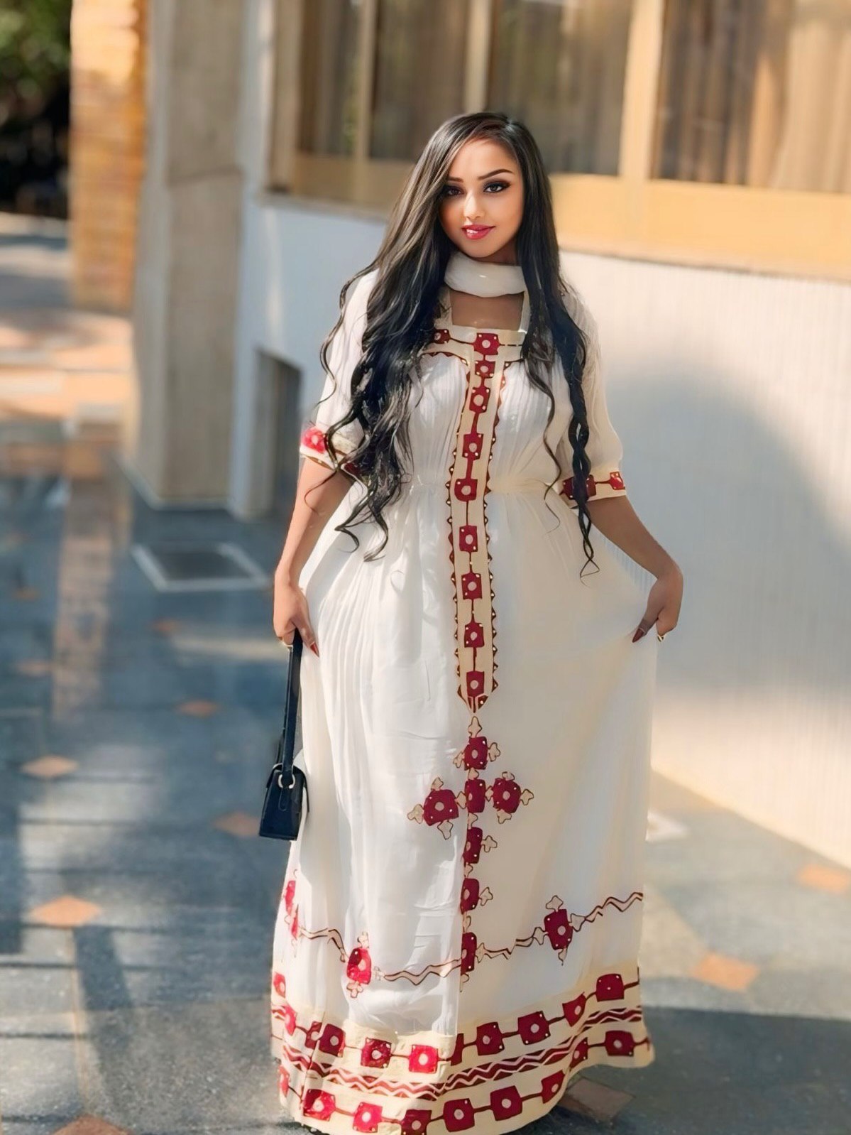  Ethiopian Dress Red Woven Habesha Kemis Traditional Ethiopian Dress 480