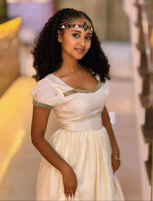 Short Sleeve Habesha Dress Beautiful Habesha Kemis Simple Design Ethiopian Dress 492