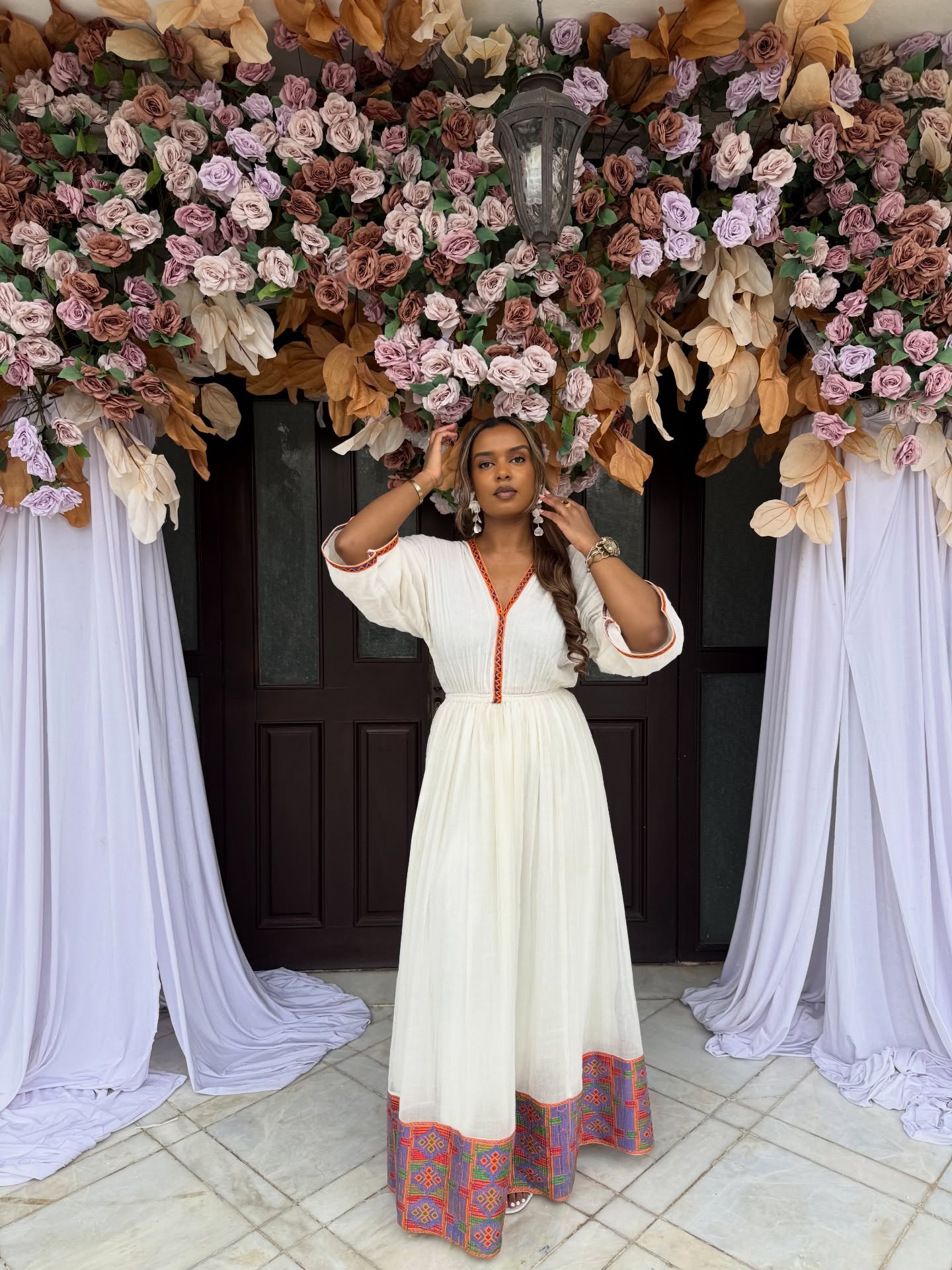 Handwoven Habesha Dress Vibrant Habesha Kemis Traditional Ethiopian Clothing 509