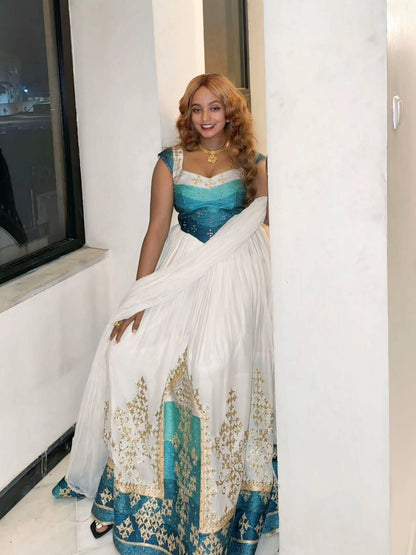 Charming Habesha Dress for Wedding Celebrations