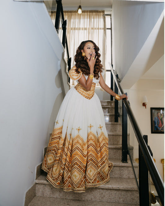 Traditional Ethiopian Dress for Timeless Bridal Celebrations