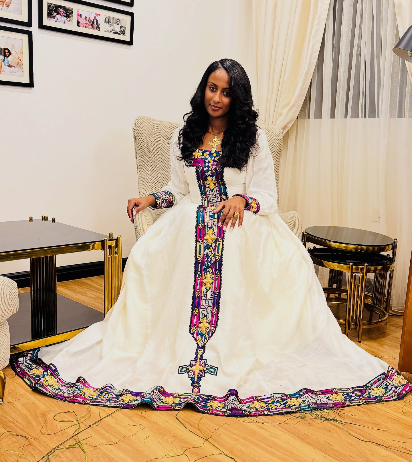 Multicolor Habesha Dress Long Sleeve Habesha Kemis Styles