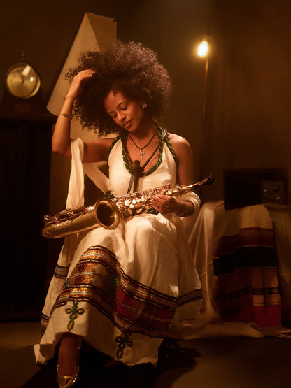 Sleeveless Habesha Kemis Style Cultural Ethiopian Dress Festive Habesha Dress 632