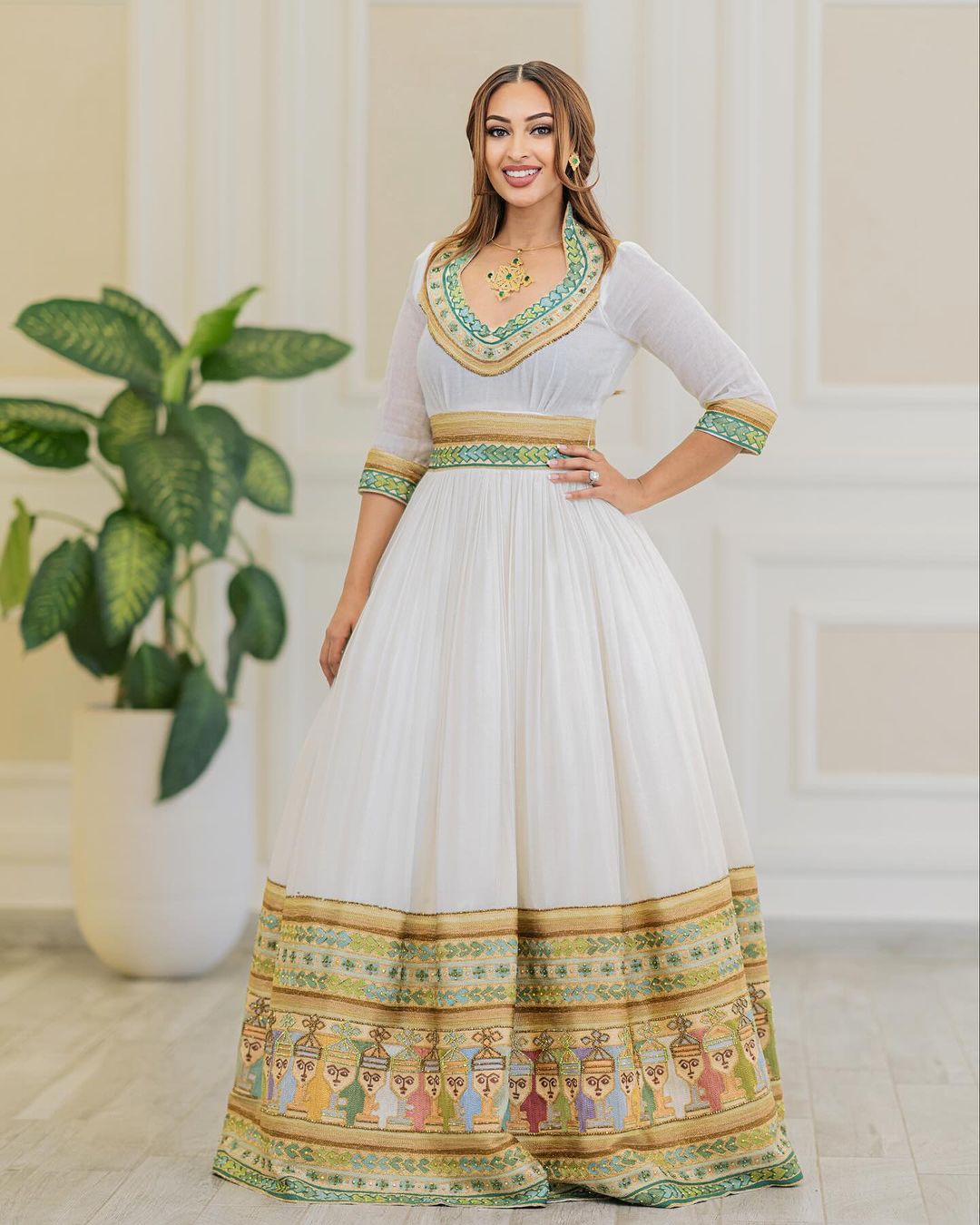 Handwoven Wedding Habesha Kemis In Mesmerizing Colors Habesha Dress handwoven-wedding-habesha-kemis-in-mesmerizing-colors-habesha-dress