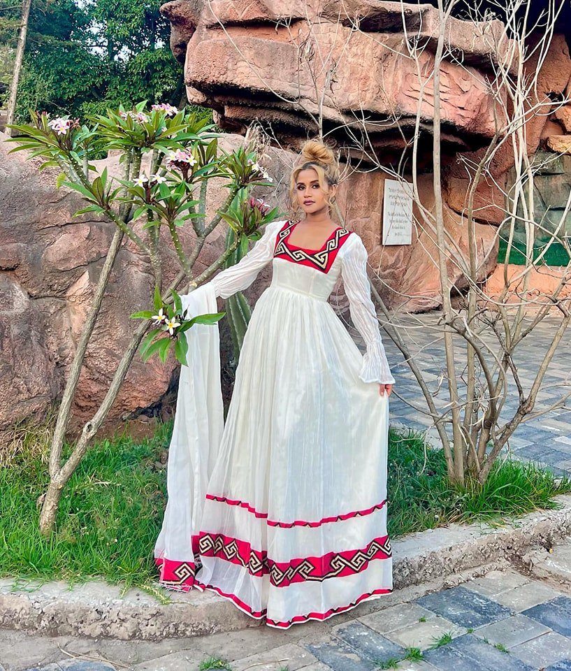 The Timeless Elegance of the Simple Habesha Kemis Habesha Dress Modern Ethiopian Dress Style