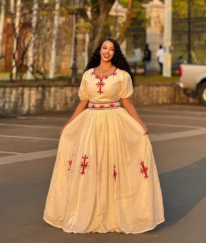 modern habesha dress new style 2022 Stylish Modern Habesha Dress