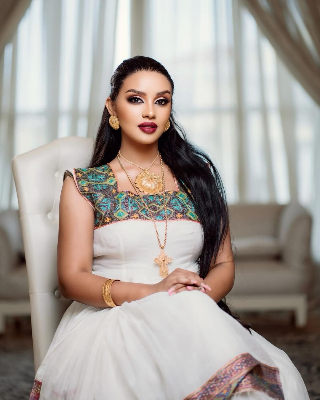 Light Color Habesha Dress Design Simple Ethiopian National Dr TheEthiopianStore