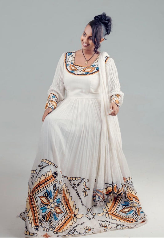 Adorn Yourself in Elegance Exquisite Habesha Dress for Every Occasion