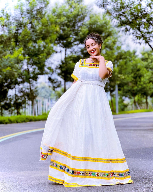 Yellow Habesha Dress